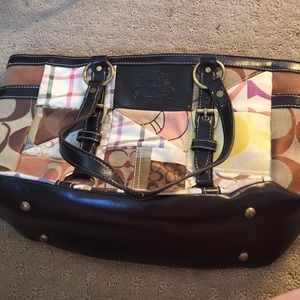 Set of Two Coach Patchwork Handbags